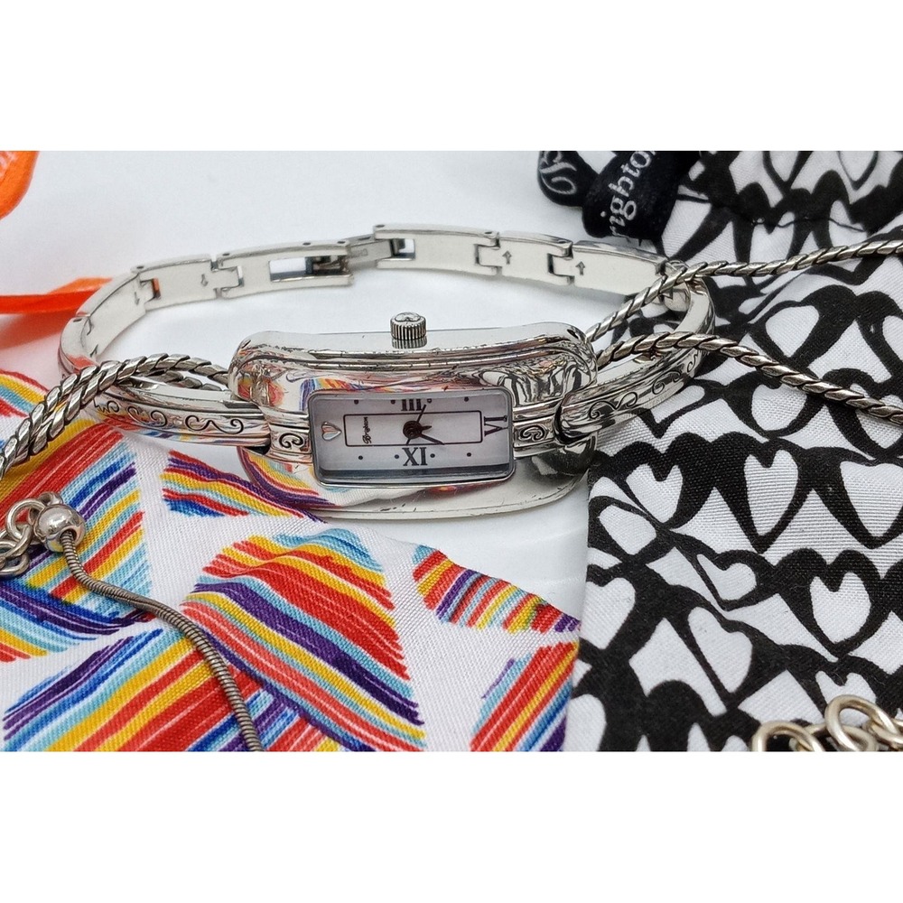 Brighton Jewelry Lot – 4 Pieces + 2 Pouches – Necklaces Watch Bracelet Charms - Picture 2 of 5